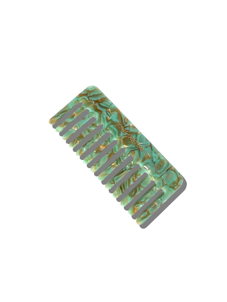 Detangling Wide Tooth Hair Comb | Eco-Friendly Acetate – Solar Eclipse