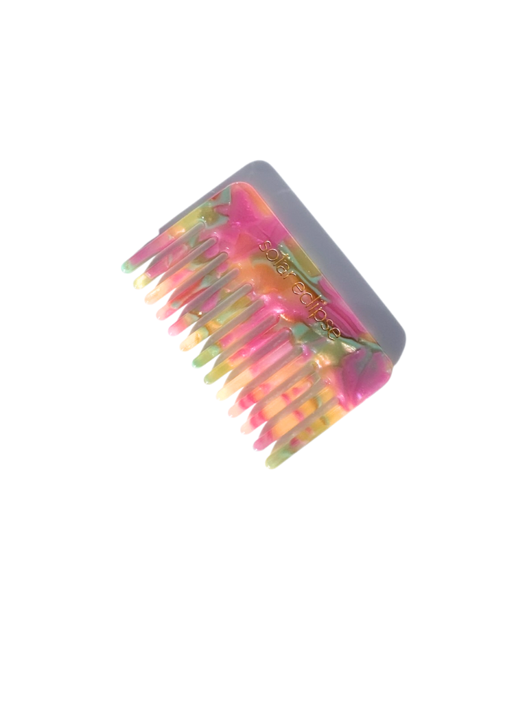 Pocket Size Wide Tooth Acetate Hair Comb | Eco-Friendly