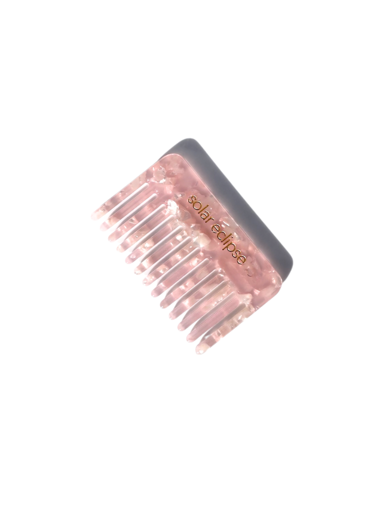 Pocket Size Wide Tooth Acetate Hair Comb | Eco-Friendly