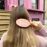 Hand-painted Ballet Bow Acetate 2-1 Daily Hair Brush | Eco-Friendly