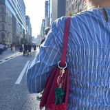 Hand-painted Cherry Bag Charm + Keychain | Eco-Friendly