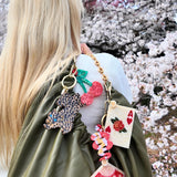 Hand-painted Cherry Bag Charm + Keychain | Eco-Friendly