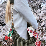 Hand-painted Cherry Bag Charm + Keychain | Eco-Friendly