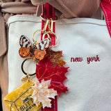 Hand-painted Butter Bag Charm + Keychain | Eco-Friendly