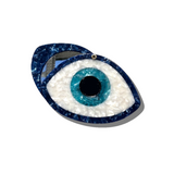 Hand-painted Evil Eye Compact Mirror | Eco-Friendly