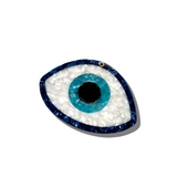 Hand-painted Evil Eye Compact Mirror | Eco-Friendly