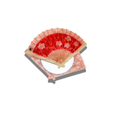 Hand-painted Blossom Fan Compact Mirror | Eco-Friendly