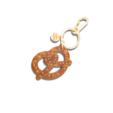 Hand-painted Pretzel Bag Charm + Keychain | Eco-Friendly