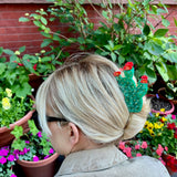 Hand-painted Prickly Pear Cactus Claw Hair Clip | Eco-Friendly