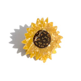 Hand-painted Sunflower Claw Hair Clip | Eco-Friendly