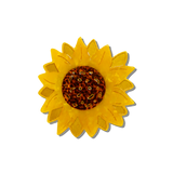 Hand-painted Sunflower Claw Hair Clip | Eco-Friendly