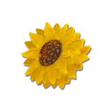 Hand-painted Sunflower Claw Hair Clip | Eco-Friendly