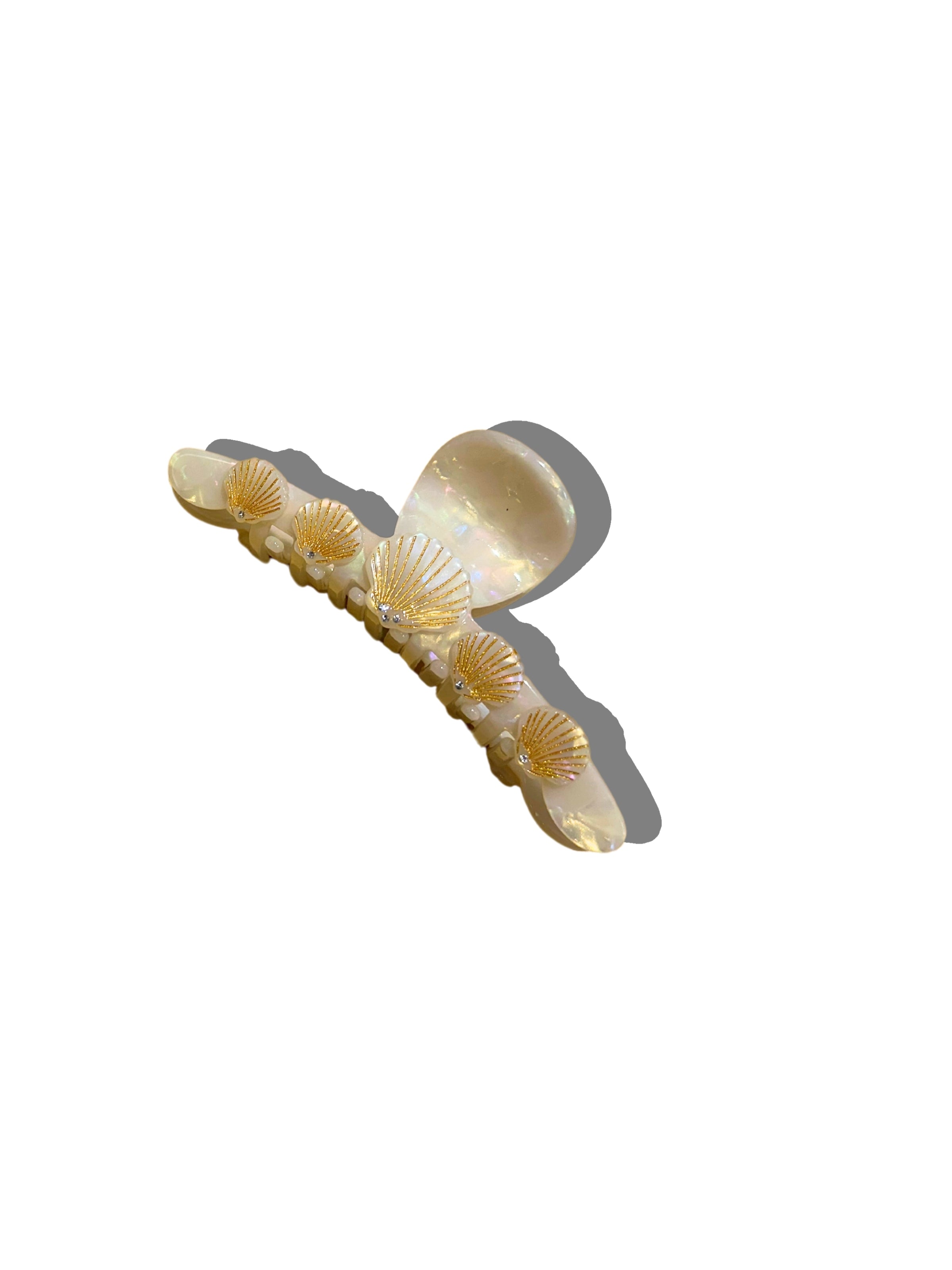 Mermaid Shells Slim Acetate Claw Hair Clip | Eco-Friendly
