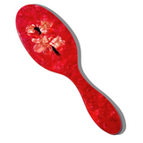 Hand-painted Plum Blossom Acetate 2-1 Daily Hair Brush | Eco-Friendly