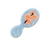 Hand-painted Compact Cherry Blossom Stem 2-1 Perfect Daily Brush | Eco-Friendly