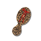 Hand-painted Leopard Bow Handbag Hero Brush | Eco-Friendly