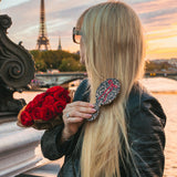 Hand-painted Leopard Bow Handbag Hero Brush | Eco-Friendly