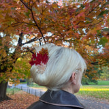 Hand-painted Maple Leaves Claw Hair Clip | Eco-Friendly