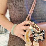 Hand-painted Lucky Horseshoe Bag Charm + Keychain | Eco-Friendly