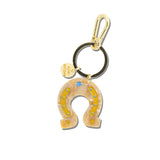 Hand-painted Lucky Horseshoe Bag Charm + Keychain | Eco-Friendly