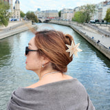 Hand-painted Celestial Star Claw Hair Clip | Eco-Friendly