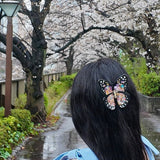 Hand-painted Limited Edition Monarch Butterfly Claw Hair Clip | Eco-Friendly