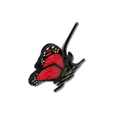 Hand-painted Lucky Monarch Butterfly Claw Hair Clip | Eco-Friendly