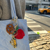 Hand-painted Taxicab Bag Charm + Keychain | Eco-Friendly