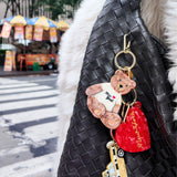 Hand-painted Taxicab Bag Charm + Keychain | Eco-Friendly