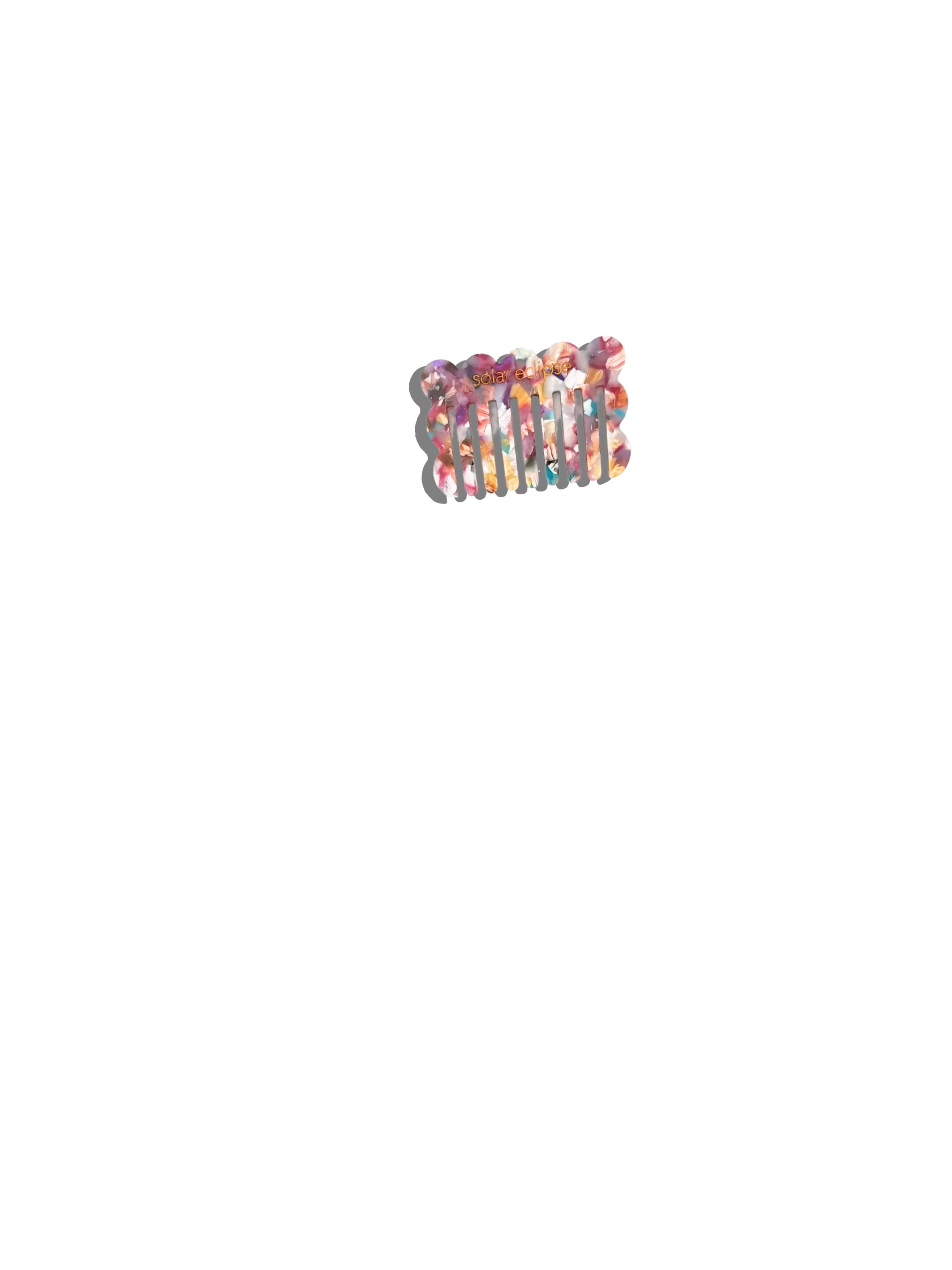 Purse Scalloped Small Acetate Hair Comb | Eco-Friendly