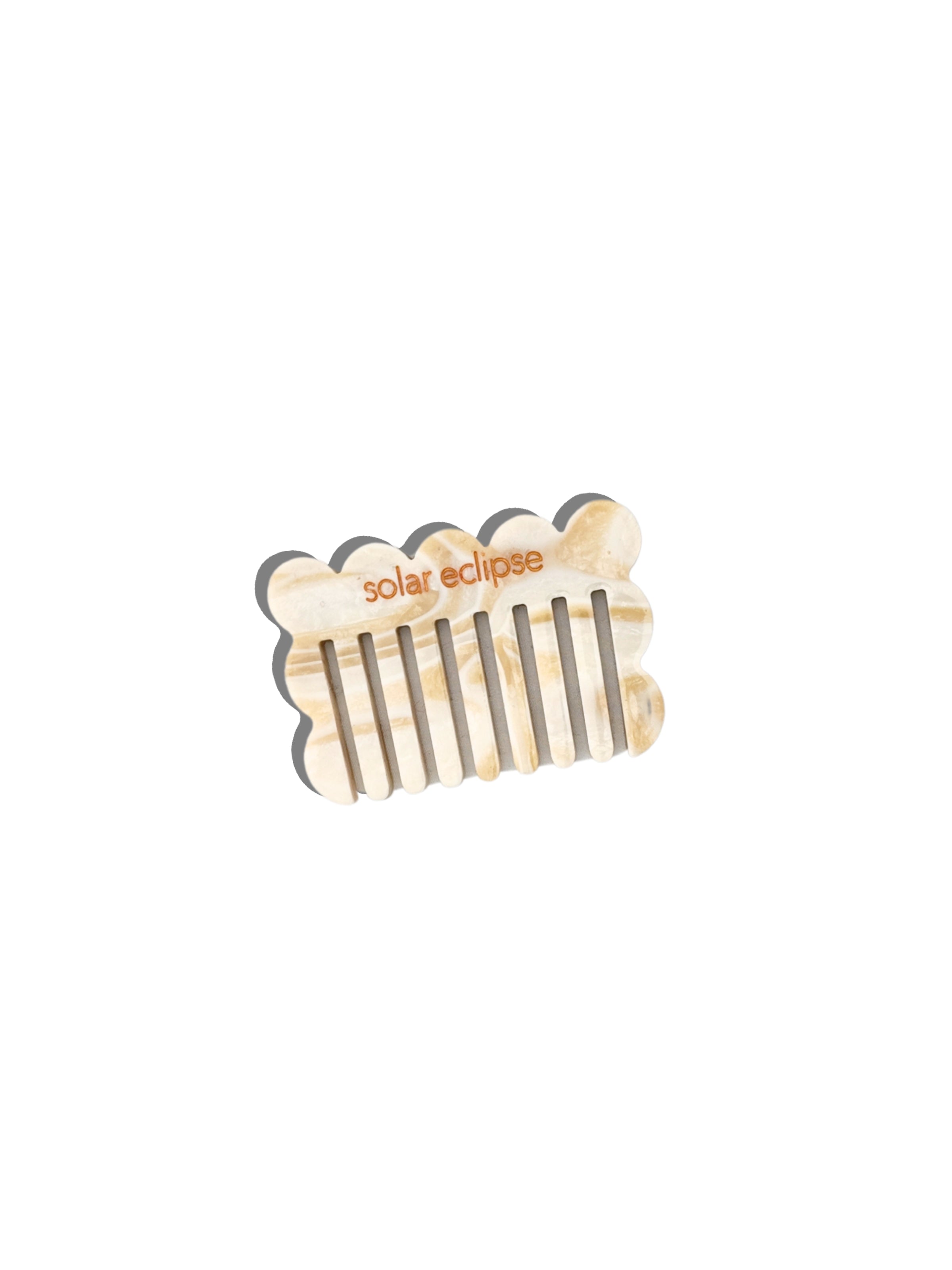 Purse Scalloped Small Acetate Hair Comb | Eco-Friendly