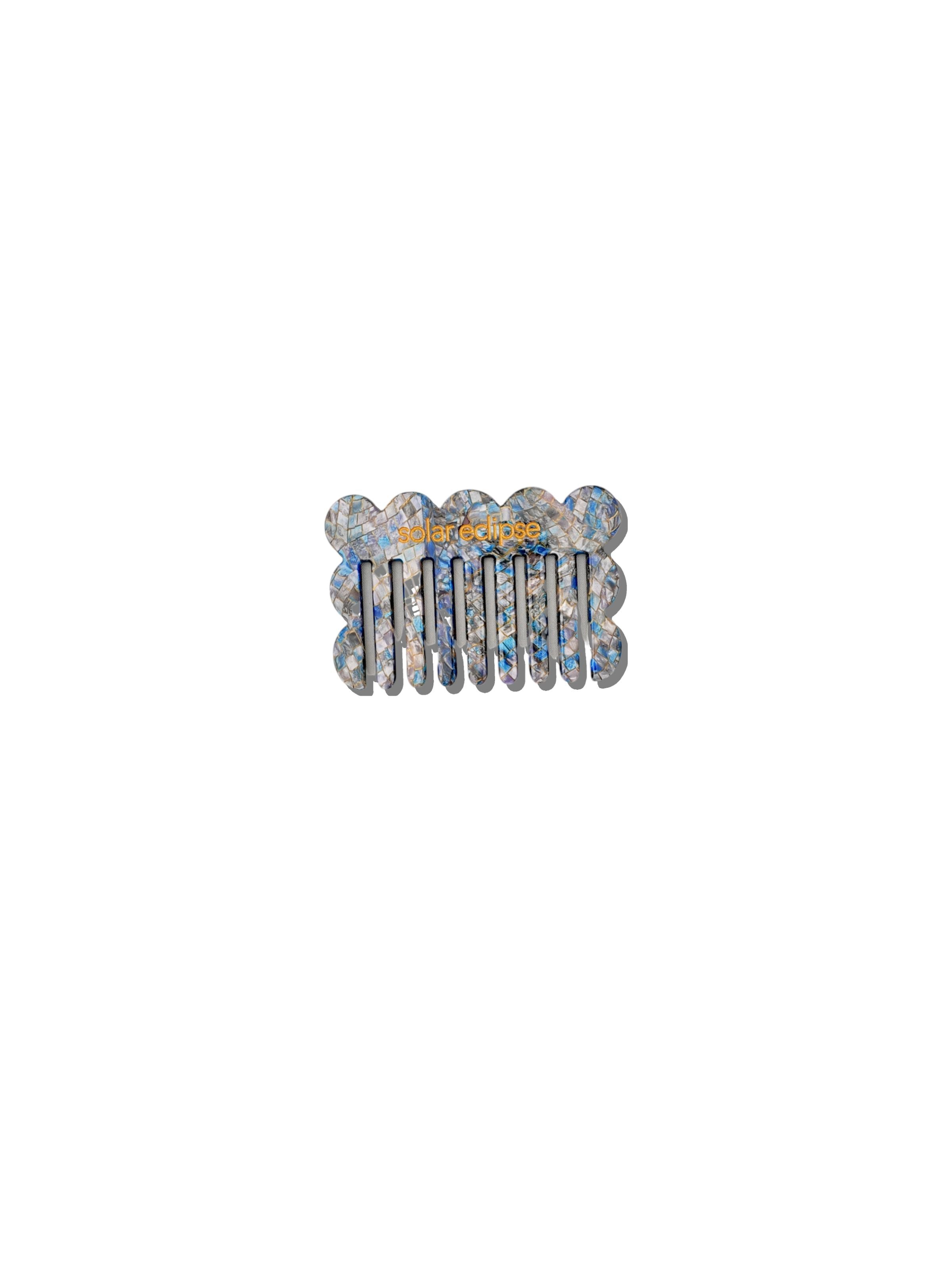 Purse Scalloped Small Acetate Hair Comb | Eco-Friendly