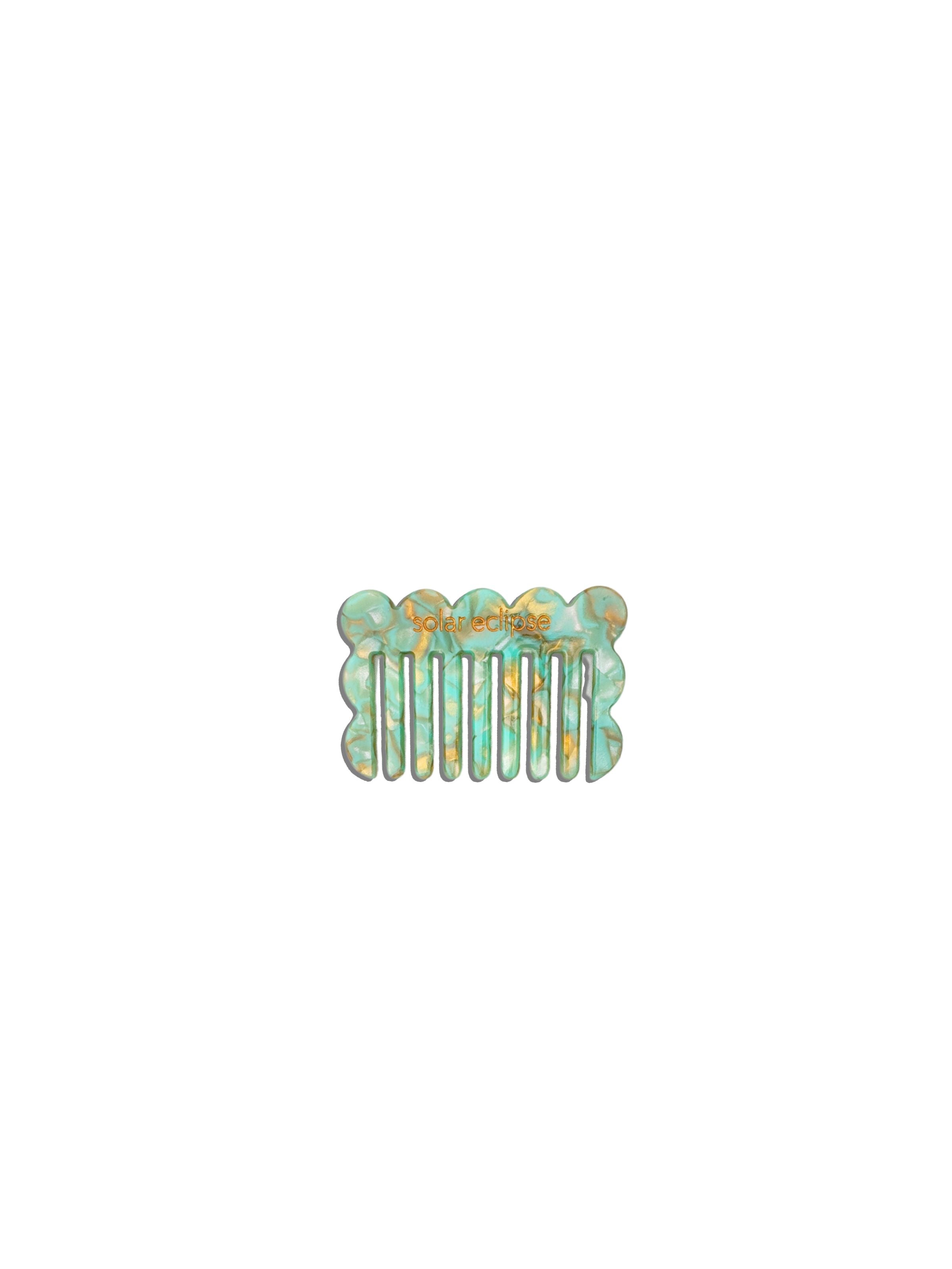 Purse Scalloped Small Acetate Hair Comb | Eco-Friendly