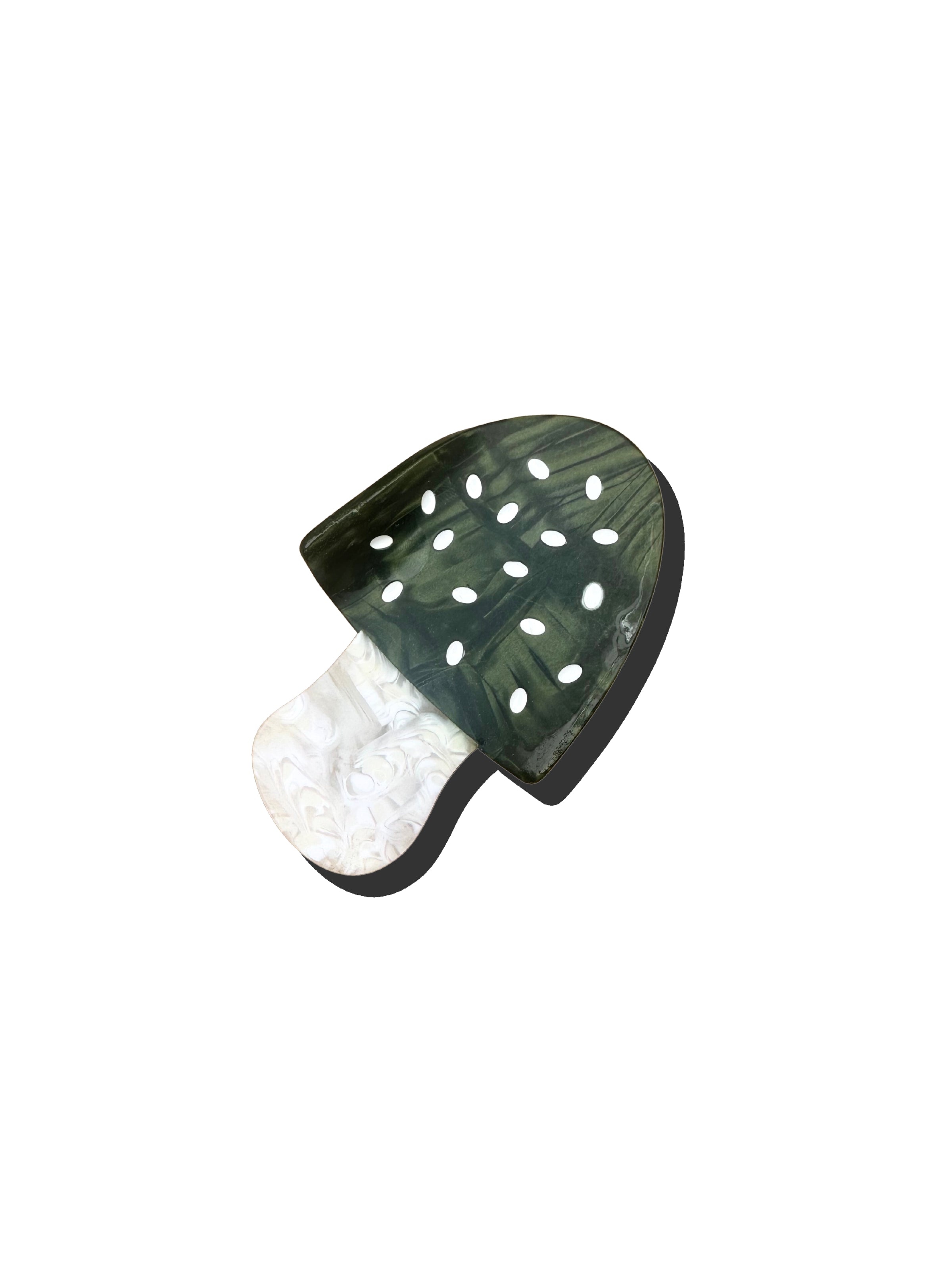 Hand-painted Toadstool Claw Hair Clip | Eco-Friendly