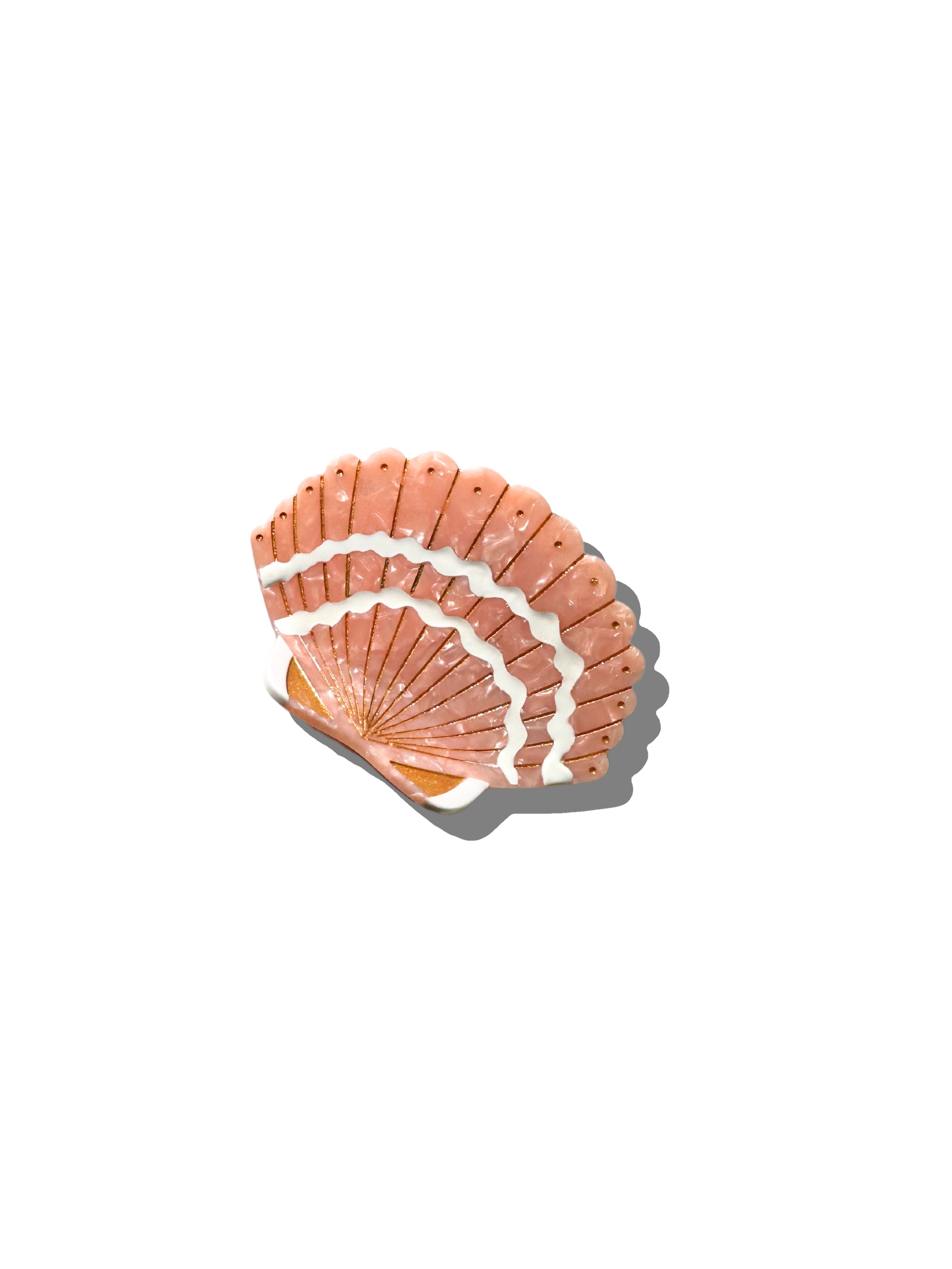 Hand-painted Seashell Claw Hair Clip | Eco-Friendly