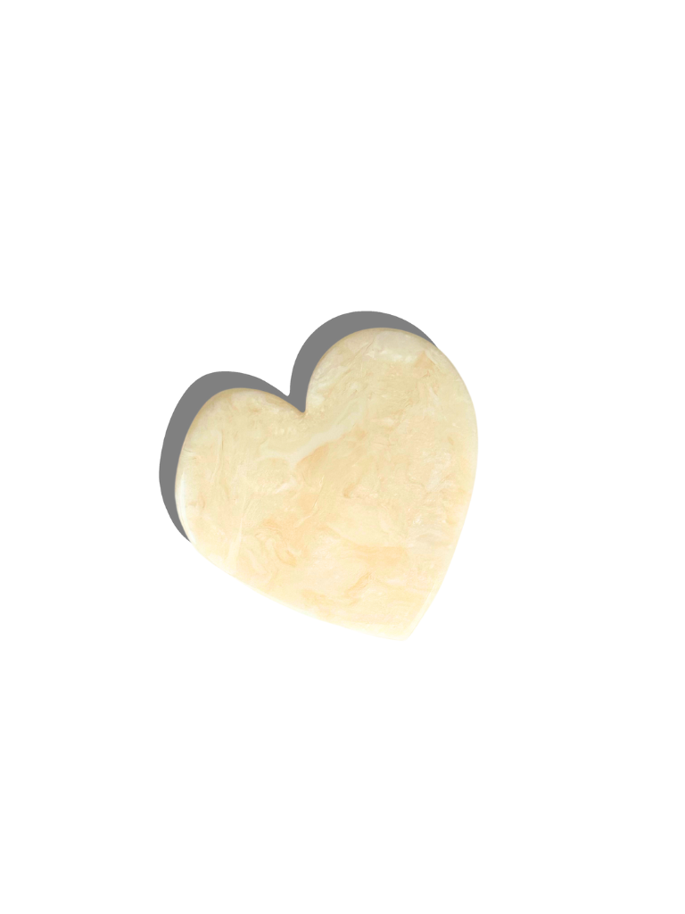 Handmade Heart Acetate Claw Hair Clip | Eco-Friendly