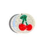 Hand-painted Cherry Compact Mirror | Eco-Friendly