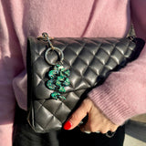 Hand-painted Snake Bag Charm + Keychain | Eco-Friendly