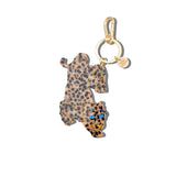 Hand-painted Leopard Bag Charm + Keychain | Eco-Friendly