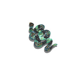 Hand-painted Snake Brooch Pin