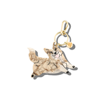 Hand-painted Corgi Dog Breed Bag Charm + Keychain | Eco-Friendly