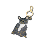 Hand-painted Frenchie Dog Breed Bag Charm + Keychain | Eco-Friendly