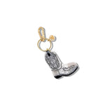 Hand-painted Cowboy Boot Bag Charm + Keychain | Eco-Friendly