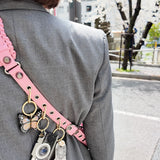 Hand-painted Cowboy Boot Bag Charm + Keychain | Eco-Friendly