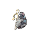 Hand-painted Pigeon Bag Charm + Keychain | Eco-Friendly