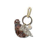 Hand-painted Pigeon Bag Charm + Keychain | Eco-Friendly
