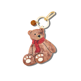 Hand-painted Teddy Bear Bag Charm + Keychain | Eco-Friendly