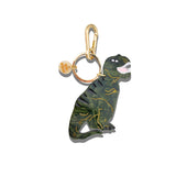 Hand-painted Dinosaur Bag Charm + Keychain | Eco-Friendly