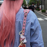 Hand-painted Blossom Fan Bag Charm + Keychain | Eco-Friendly