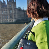 Hand-painted London Bus Charm + Keychain | Eco-Friendly